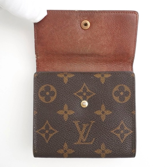Authentic Louis Vuitton LV Classic Monogram Flowers Canvas Envelop Sarah Wallet - Picture 9 of 12